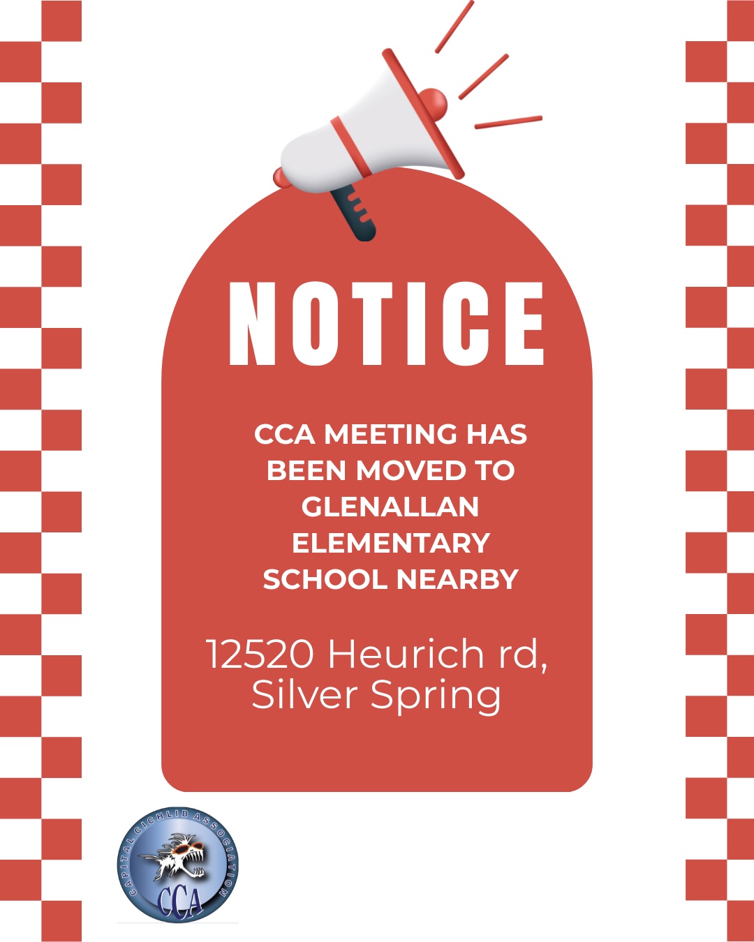 meeting moved to GLENALLAN ELEMENTARY School